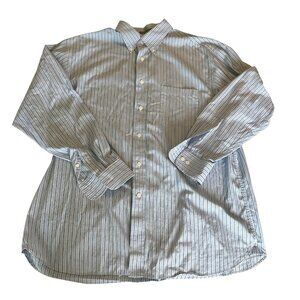 Daniel Cremieux Signature Collection Mens Shirt Blue Long Sleeve Button Down XL